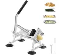 VEVOR Coupe-légumes Commerciale, Trancheuse à Légumes Fruits Manuelle 9,5 mm, en Acier Inoxydable et Alliage d'Aluminium, avec Pieds Antidérapants, pour Radis, Oignons, Pommes de Terre, Cuisine