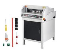 VEVOR Coupe-Papier Électrique Max. 450 mm, Arrondisseur d'Angles Électrique, Épaisseur de Coupe 40 mm, avec Panneau LCD Intelligent, Positionnement de la Lumière Infrarouge, pour Étiquettes, Bureau