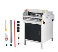 VEVOR Coupe-papier électrique Max. 450 mm, Arrondi électrique des coins, épaisseur de coupe 40 mm, avec panneau LCD intelligent, positionnement de la lumière infrarouge, pour étiquettes, bureau