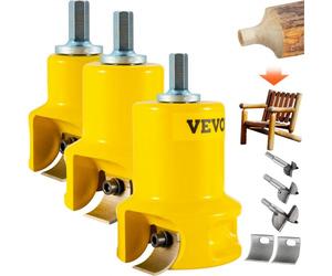 VEVOR Coupe-tenon, 25,4 mm et 38 mm et 50,8 mm, coupe-meubles en aluminium et en acier de qualité supérieure, avec doubles lames incurvées et vis à bouton, kit Home Master, outil de démarra
