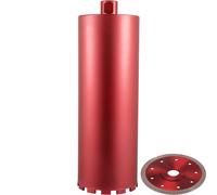 VEVOR Couronne de carottage diamantée 6 pouces / 152 mm, Couronne de carottage à eau et à sec en alliage de diamant et d'aluminium, longueur utile 355 mm, Couronne de carottage diamantée professionnel