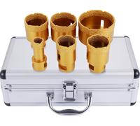 VEVOR Couronnes de forage Scie cloche Set de forets diamantés Forets à carrelage M14 20 / 35 / 40 / 45 / 50 / 68mm Perçage céramique