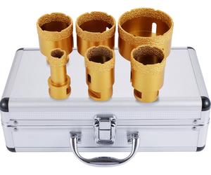 VEVOR Couronnes de forage Scie cloche Set de forets diamantés Forets à carrelage M14 20 / 35 / 40 / 45 / 50 / 68mm Perçage céramique
