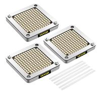 VEVOR Couteau Coupe-frites, 6,35 mm, 3 Lames de Rechange avec 6 Couteaux Supplémentaires, Bloc Poussoir en Acier Inoxydable pour Couper Pommes de Terre, Carottes, Oignons, Concombres, Champignons