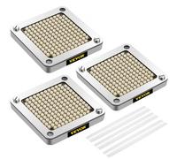VEVOR Couteau Coupe-frites, 6,35 mm, 3 Lames de Rechange avec 6 Couteaux Supplémentaires, Bloc Poussoir en Acier Inoxydable pour Couper Pommes de Terre, Carottes, Oignons, Concombres, Champignons