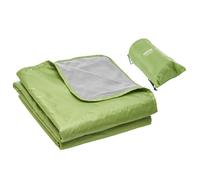 VEVOR Couverture de Camping de Stade, 2x1,5 m, Polaire Polyester Chaud Imperméable PU1500 Coupe-vent Ignifuge, pour Extérieur, Pique-niques, Randonnée, Événements Sportifs, en Plein Air, Vert Armée