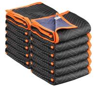 VEVOR Couverture de Déménagement, Lot de 12, 183 x 101 cm, avec Rembourrage en Coton, Tissu Non Tissé, Grandes Couvertures Garde Meubles pour Transport, Emballage, Protection Rayures Chocs de Meubles