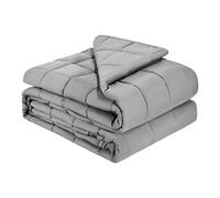 VEVOR Couverture Lestée 11,5 kg Couette Lourde 223,5x264 cm Toutes Saisons Respirante, avec Perles de Verre, Convient aux Personnes 113-140 kg, pour Soulager Anxiété et Stress, Améliorer Sommeil, Gris