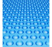 VEVOR Couverture solaire pour piscine, diamètre 3,05 m, bâches solaires rondes pour piscine, épaisseur de 0,38 mm, protecteur de piscine en PE pour piscine hors sol creusée, pour chauffer l'eau, bleu