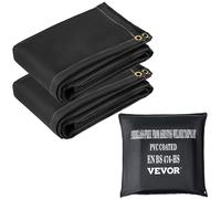 VEVOR Couvertures anti-feu d'urgence couverture de soudage fibre de verre 2PCS