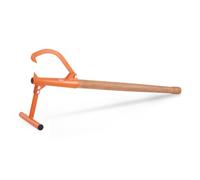 VEVOR Cric à bûches 1180 mm, lève-bûches à manche en bois, diamètre 38 cm, lève-tronc d'arbre robuste, crochet d'inclinaison réglable, outil d'exploitation forestière, pour rouler, soulever les bûches