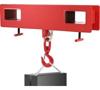VEVOR Crochet 2T Chariot élévateur Crochet de charge Double fourche Hoist Soulève 2000Kg