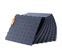 VEVOR Dalles de garage emboîtables, lot de 50, revêtement de sol garage PP, 305x305x13,4 mm, texture double face antidérapante pour protection garages, sous-sols, ateliers de réparation, gris graphite