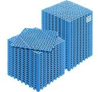 VEVOR Dalles De Jardin Piscine Antiderapant PVC Pour Terrasse 30x30x15cm Bleu 50PCs Bleu