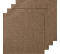 VEVOR Dalles de moquette à décoller et à coller, 457 x 457 mm, tapis de sol auto-adhésif, rembourré et doux, installation facile pour chambre, salon, intérieur et extérieur (10 pcs, marron foncé)