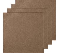 VEVOR Dalles de moquette à décoller et à coller, 457 x 457 mm, tapis de sol auto-adhésif, rembourré et doux, installation facile pour chambre, salon, intérieur et extérieur (10 pcs, marron foncé)