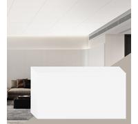 VEVOR Dalles de Plafond Mousse PVC, Lot de 10, Tuiles de Plafond Ignifuges, 605x1213 mm, Bonne Flexibilité et Installation Facile, Revêtement de Plafond Lisse pour Décoration de Maison, Bureau, Blanc