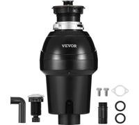 VEVOR Déchiqueteuse de déchets de cuisine, Broyeur de déchets de cuisine, 1 CV, Système de broyage de déchets alimentaires, montage EZ, 3960 tr/min