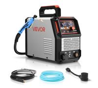 VEVOR Découpeur Plasma, 50 A, Machine de Découpe Plasma 220 V avec Fonction 2T/4T, Onduleur IGBT, Affichage Numérique, Commande Intelligente, Temps PT/PA Réglable pour Réparation à Domicile, Atelier