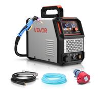 VEVOR Découpeur Plasma, 60 A, Machine de Découpe Plasma à Arc Pilote sans Contact Triphasée 400 V, avec Fonction 2T/4T, Onduleur IGBT, Affichage Numérique, Temps PT/PA Réglables, pour Usage Industriel