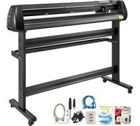 VEVOR Découpeuse de vinyle 53", découpeuse de vinyle simple avec support, traceur, force et vitesse réglables, fabrication d'enseignes