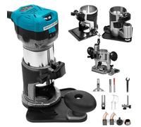 VEVOR Défonceuse multifonction Trimmer Fraiseuse à bordure Fraiseuse à bois 6 vitesses variables 710 W