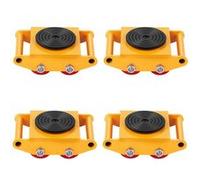 VEVOR Déménageur de Machines 4PCS Chariot de Transport Charge Lourde 8 T Transporteur Équipements Industriels Acier au Carbone Socle Antidérapant Rotation 360° 4 Roues PU pour Entrepôt Atelier Usine