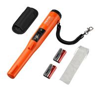 VEVOR Détecteur de Métaux Pinpointer IP68 Entièrement Étanche Pointeur de Métaux Portable Profondeur Détection 114 mm 3 Modes Écran LCD Sonde Chasse au Trésor avec Étui, Cordon pour Adultes Enfants