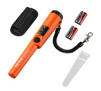 VEVOR Détecteur de Métaux Pinpointer Portable Pointeur de Métaux Partiellement Étanche Profondeur de Détection 50 mm 3 Modes Sonde de Chasse Trésor avec Étui, Cordon, Sac Étanche pour Adultes Enfants