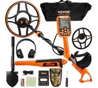 VEVOR Détecteur de métaux professionnel Bobine 30,5 cm Rechargeable LCD IP68 7 modes Bluetooth