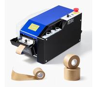 VEVOR Dévidoir Automatique de Ruban Gommé Activé à l'Eau Largeur 40-100 mm | Coupe-Ruban Électrique 220 V pour Fermeture de Cartons, Emballage, Boîtes, Longueur de Coupe Réglable 100-995 mm, en Acier