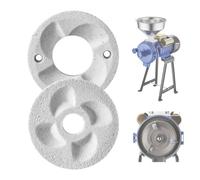 VEVOR Disque de Broyage pour Moulin à Grains Électrique 2 Pièces, Meule pour Moulin à Café en Marbre, Pièce Détachée de Notre Broyeur à Grains Farine GM-002 Maïs Épices Blé, Broyage à Sec et Humide