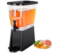 VEVOR Distributeur de Boissons Grande Capacité de 11 L, Fontaine à Eau avec Robinet Couvercle et Support, en Plastique, Distribution de Jus Limonade Thé Glacé, pour Restaurants, Hôtels, Cafés, Soirées