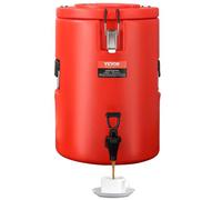 VEVOR Distributeur de Boissons Isotherme 17,2L Distributeur d’Eau Chaude et Froide Non Électrique Inox Alimentaire Conservation 10H Conteneur Isotherme avec Robinet Portable pour Camping Restauration