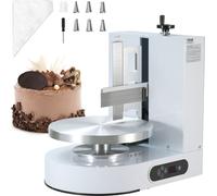 VEVOR Distributeur réglable de crème à gâteau, machine électrique de décoration de gâteaux pour distribuer la crème à gâteau, le glaçage, convient pour les gâteaux de 10,2 cm à 30,5 cm de diamètre