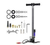 VEVOR DQT-XXQ04 - Pompe à main PCP 3,5 étages - 31,03 MPa - Acier inox - Filtre huile/eau - Manomètre - Pédale pliable.