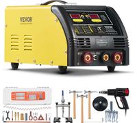 VEVOR Dual débosseleur Deluxe AL/Fe Kit de réparation de bosses, poste à souder de 5 kW avec soudage automatique/manuel & 10 modes, poste à souder par points