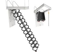 VEVOR Échelle de grenier escamotable – Charge 299,4 kg – Hauteur d'installation 2,9–3,1 m Acier