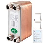 VEVOR Echangeur Thermique à 40 Plaques 1240MN34 pour Refroidissement d'Huile Industrielle Orange