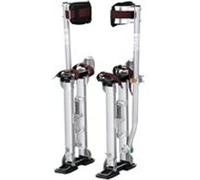 VEVOR Échasses pour Cloison Sèche Réglables 45,7-76,2 cm Échasses Plaquiste Alliage d'Aluminium Charge 103 kg Pieds 27-29 cm Genouillères de Protection pour Travaux Peinture Déco Maison Plafond Argent