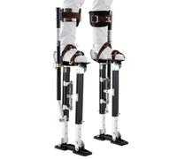 VEVOR Échasses de Plaquiste Réglables 485-790 mm, Échasses pour Cloison Sèche et Peintre, en Alliage d'Aluminium, Capacité Charge 103 kg, Pieds Antidérapants, Double Amortissement à Ressorts, Noir