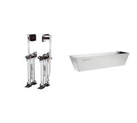VEVOR Échasses pour Cloison Sèche Réglables 45,7-76,2 cm Échasses Plaquiste Alliage & Amazon Basics Bac à enduit en acier inoxydable 35.56 cm de long