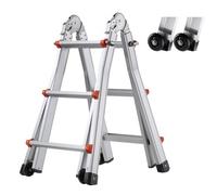 VEVOR Échelle télescopique à cadre en A, échelle extensible compacte en aluminium, 3350 mm, échelle de camping-car pliable portable multifonction pour devoirs, toit intérieur et extérieur, 149,7 kg