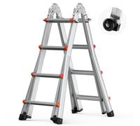 VEVOR Échelle télescopique à cadre en A 4000 mm aluminium multifonction pliable portable 149,7 kg
