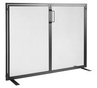 VEVOR Écran de cheminée à Panneau Unique avec Porte d'accès, Maille de Fer Durable, 99 cm de Long x 78 cm de Haut, Protection Contre Les étincelles, Installation Facile, Pare-feu Autonome pour