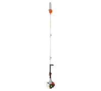 VEVOR Élagueuse Thermique sur Perche 2 Temps 43 cc, Élagueuse sans Fil Essence, avec Tête Rotative, Perche Extensible 2,11-3,61 m, Guide-chaîne 25,4 cm, Réservoir Carburant 850 ml, pour Élagage Arbres