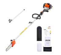 VEVOR Élagueuse Thermique sur Perche à 2 Temps, 25 cc, Élagueuse sans Fil à Essence, avec Perche Extensible 2 m - 2,74 m, Guide-chaîne 20,3 cm, Réservoir de Carburant 650 ml, pour Élagage des Arbres