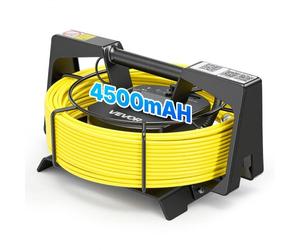 VEVOR Endoscope Caméra Wi-Fi Caméra Inspection Canalisation Connexion Wi-Fi sans Fil pour Smartphone Tablette, avec Câble 30 m, Étanchéité IP68, Résolution 1920x1080, Éclairage 12 LED, 2026 Améliorée
