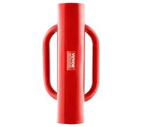 VEVOR Enfonce-pieux de clôture T manuel Ø 68,58 mm 6,4 kg poignées acier carbone Rouge