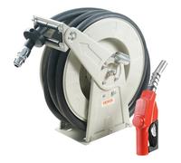 VEVOR Enrouleur de Tuyau de Carburant 19 mm x 15,24 m Dévidoir Tuyau de Diesel Rétractable Extra Long Buse de Ravitaillement Auto
